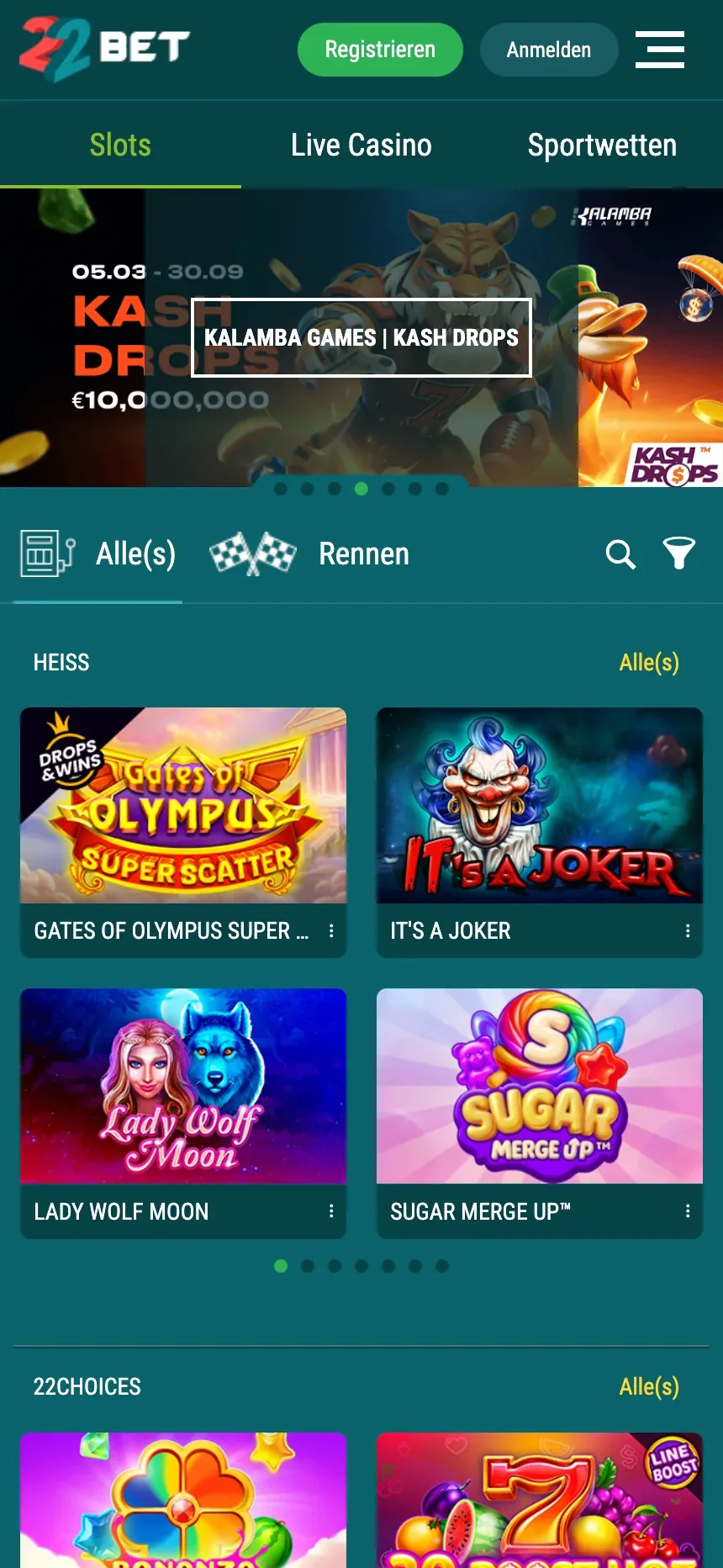 22Bet Casino im Test