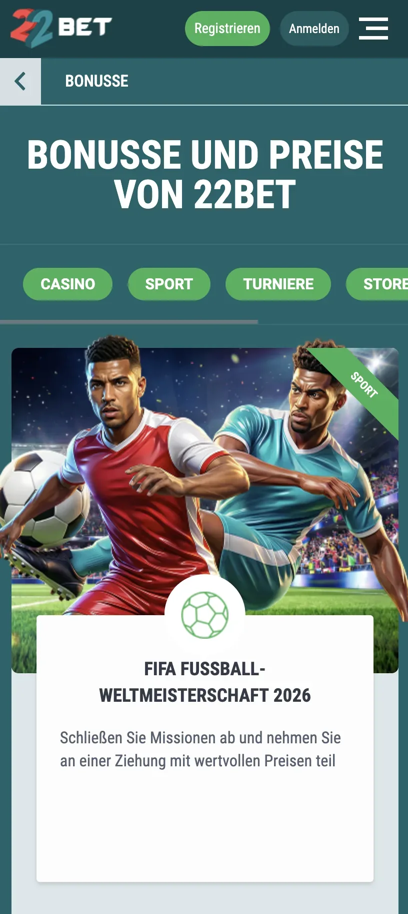 Einzahlung – 22Bet
